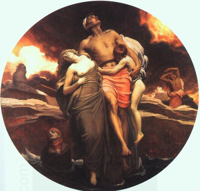 Lord Frederic Leighton And the Sea Gave Up the Dead Which Were in It China oil painting art